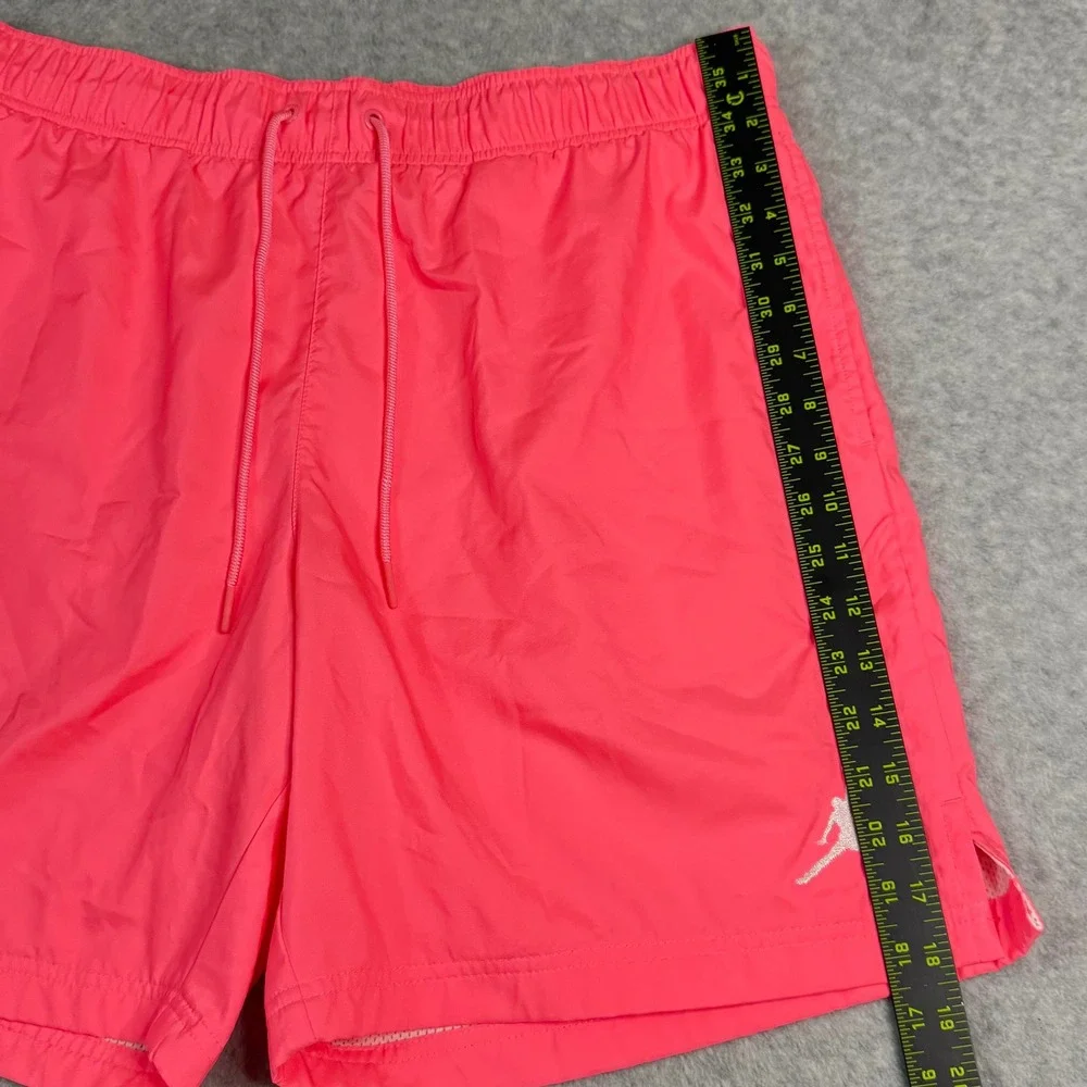 Jordan Essentials Mens Swim Shorts Pink Infrared Jumpman Mesh Lined Size Large